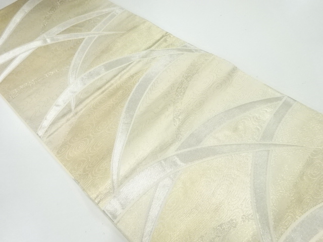 芝草模様織出し袋帯